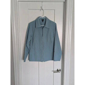 Eileen Fisher 100% cotton zip jacket sz M